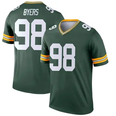 Youth Legend Akial Byers Green Bay Packers Green Jersey