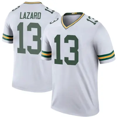 Youth Legend Allen Lazard Green Bay Packers White Color Rush Jersey