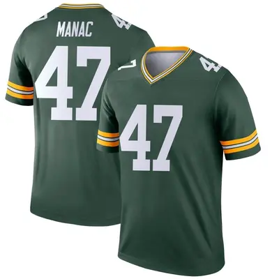 Youth Legend Chauncey Manac Green Bay Packers Green Jersey