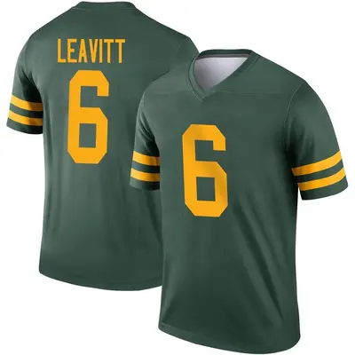 Youth Legend Dallin Leavitt Green Bay Packers Green Alternate Jersey