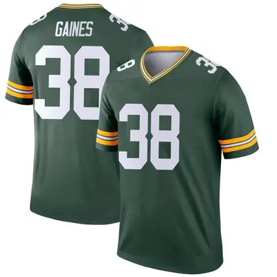 Youth Legend Innis Gaines Green Bay Packers Green Jersey