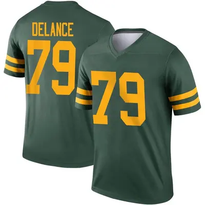 Youth Legend Jean Delance Green Bay Packers Green Alternate Jersey