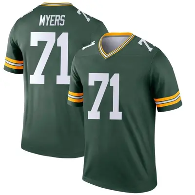Youth Legend Josh Myers Green Bay Packers Green Jersey