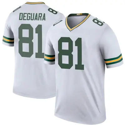 Youth Legend Josiah Deguara Green Bay Packers White Color Rush Jersey