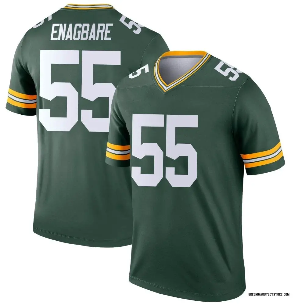 Youth Legend Kingsley Enagbare Green Bay Packers Green Jersey