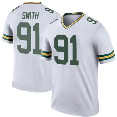 Youth Legend Preston Smith Green Bay Packers White Color Rush Jersey