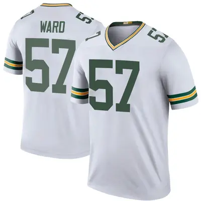 Youth Legend Tim Ward Green Bay Packers White Color Rush Jersey