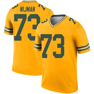 Youth Legend Yosh Nijman Green Bay Packers Gold Inverted Jersey