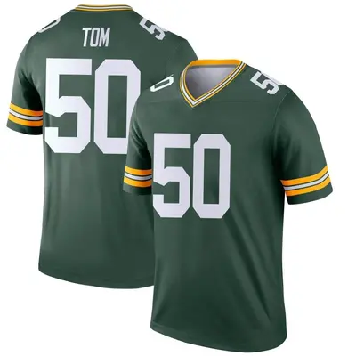Youth Legend Zach Tom Green Bay Packers Green Jersey