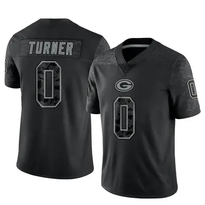 Youth Limited Anthony Turner Green Bay Packers Black Reflective Jersey