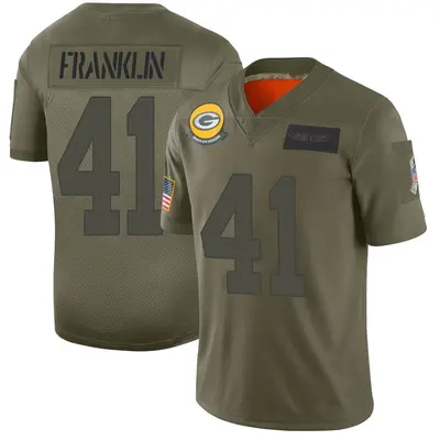 Youth Limited Benjie Franklin Green Bay Packers Camo 2019 Salute to Service Jersey