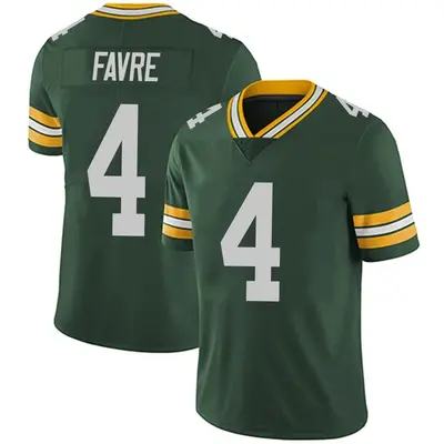 Youth Limited Brett Favre Green Bay Packers Green Team Color Vapor Untouchable Jersey