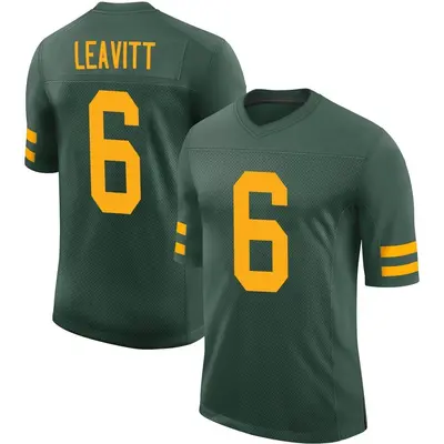Youth Limited Dallin Leavitt Green Bay Packers Green Alternate Vapor Jersey