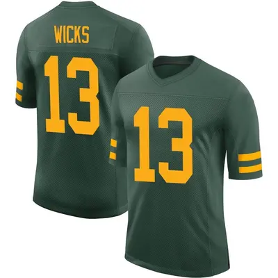 Youth Limited Dontayvion Wicks Green Bay Packers Green Alternate Vapor Jersey