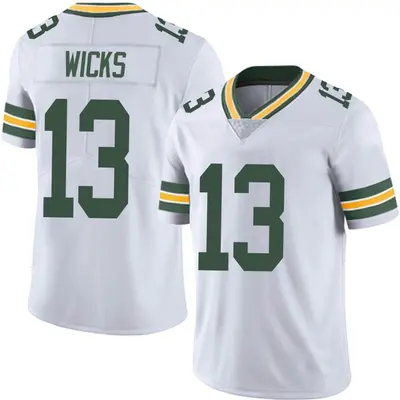 Youth Limited Dontayvion Wicks Green Bay Packers White Vapor Untouchable Jersey