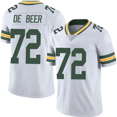 Youth Limited Gerhard de Beer Green Bay Packers White Vapor Untouchable Jersey