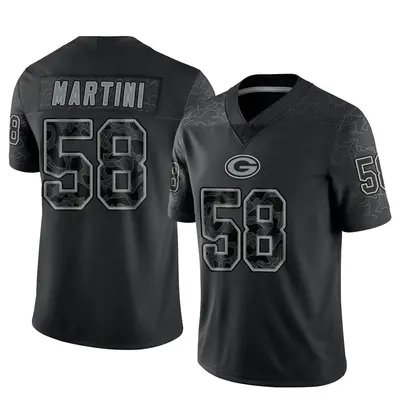 Youth Limited Greer Martini Green Bay Packers Black Reflective Jersey