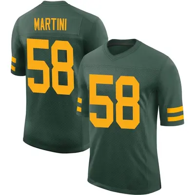 Youth Limited Greer Martini Green Bay Packers Green Alternate Vapor Jersey