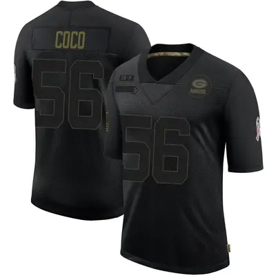 Youth Limited Jack Coco Green Bay Packers Black 2020 Salute To Service Jersey