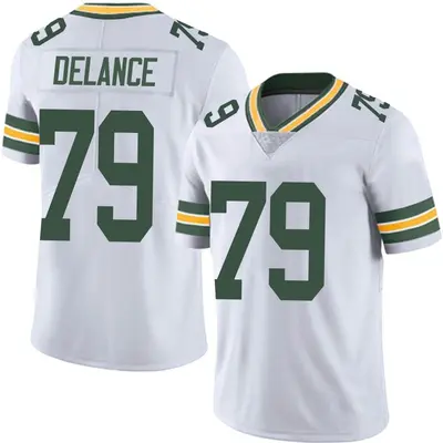 Youth Limited Jean Delance Green Bay Packers White Vapor Untouchable Jersey