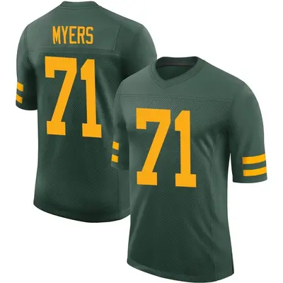 Youth Limited Josh Myers Green Bay Packers Green Alternate Vapor Jersey