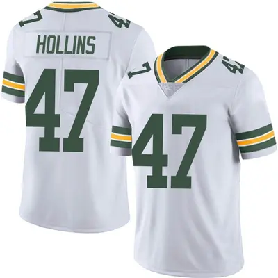 Youth Limited Justin Hollins Green Bay Packers White Vapor Untouchable Jersey