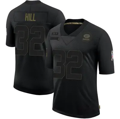 Youth Limited Kylin Hill Green Bay Packers Black 2020 Salute To Service Jersey