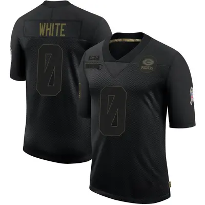 Youth Limited Parker White Green Bay Packers Black 2020 Salute To Service Jersey
