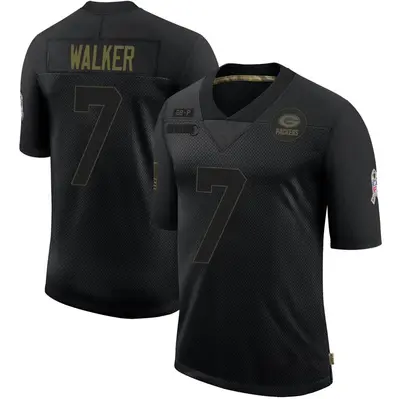 Youth Limited Quay Walker Green Bay Packers Black 2020 Salute To Service Jersey