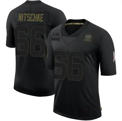 Youth Limited Ray Nitschke Green Bay Packers Black 2020 Salute To Service Jersey