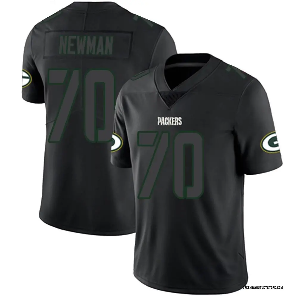 Youth Limited Royce Newman Green Bay Packers Black Impact Jersey