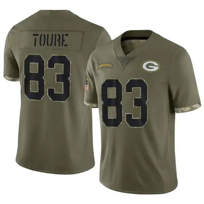 Youth Limited Samori Toure Green Bay Packers Olive 2022 Salute To Service Jersey