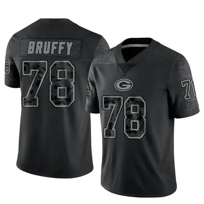 Youth Limited Travis Bruffy Green Bay Packers Black Reflective Jersey