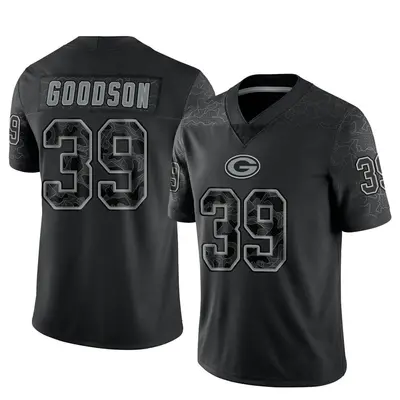 Youth Limited Tyler Goodson Green Bay Packers Black Reflective Jersey