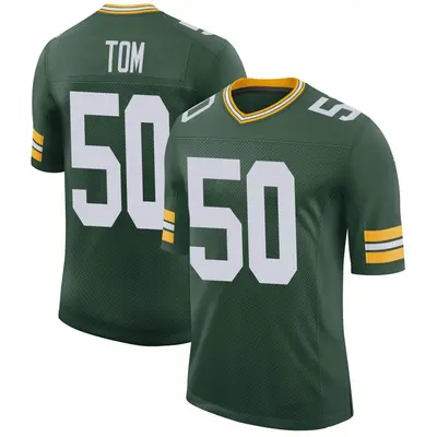 Youth Limited Zach Tom Green Bay Packers Green Classic Jersey